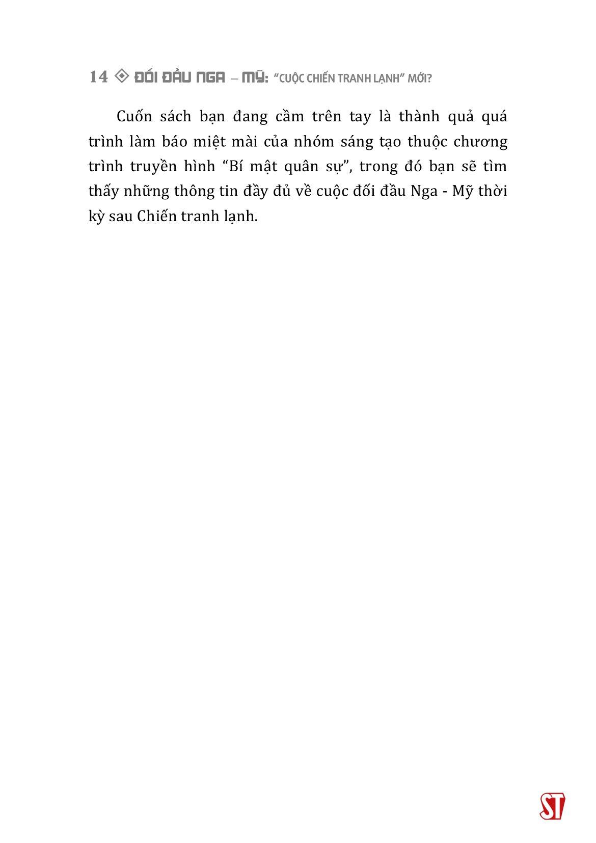 Đối Đầu Nga-Mỹ - "Cuộc Chiến Tranh Lạnh Mới"?