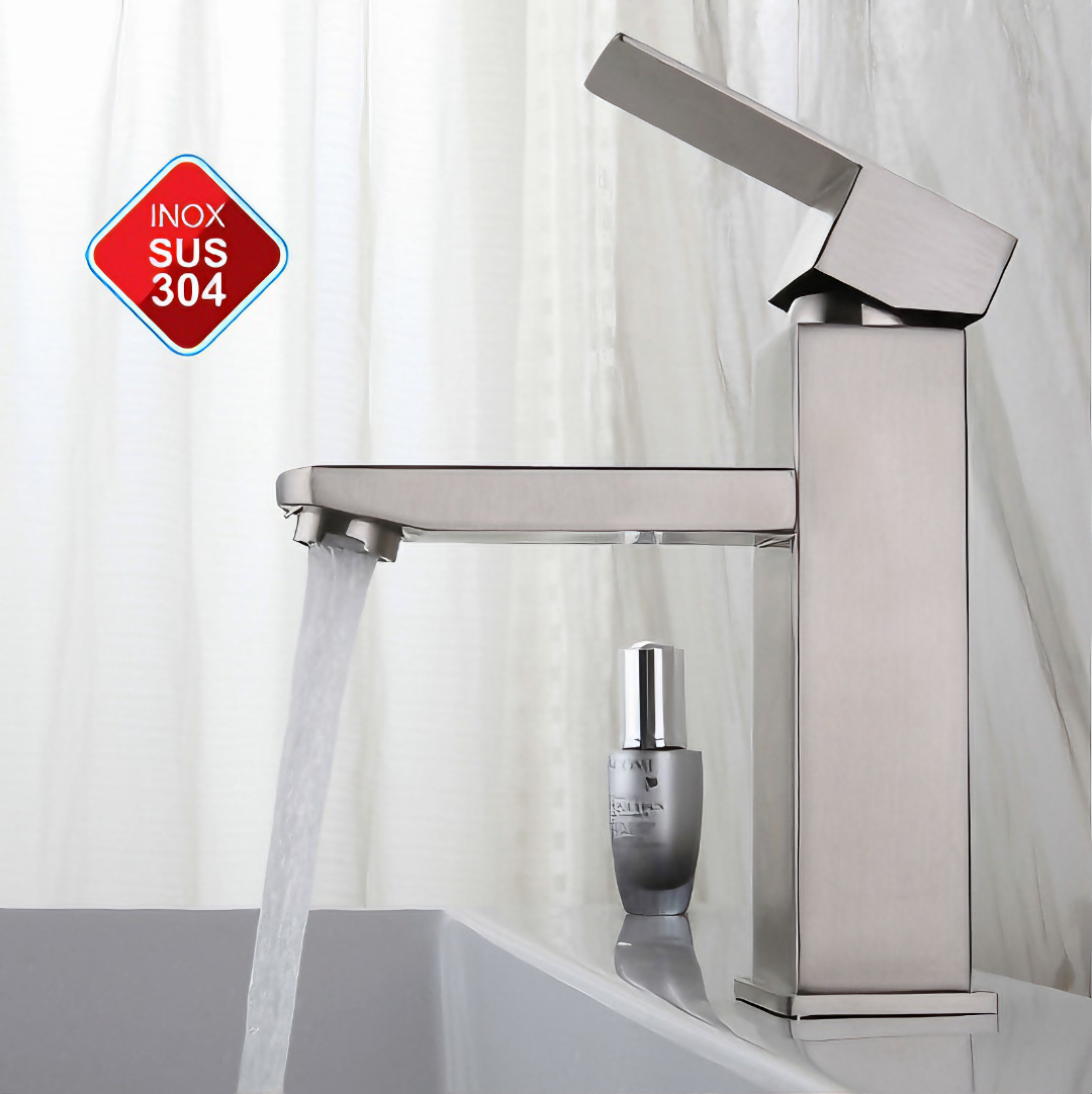 Vòi lavabo inox 304 nóng lạnh HANBACHLVB5