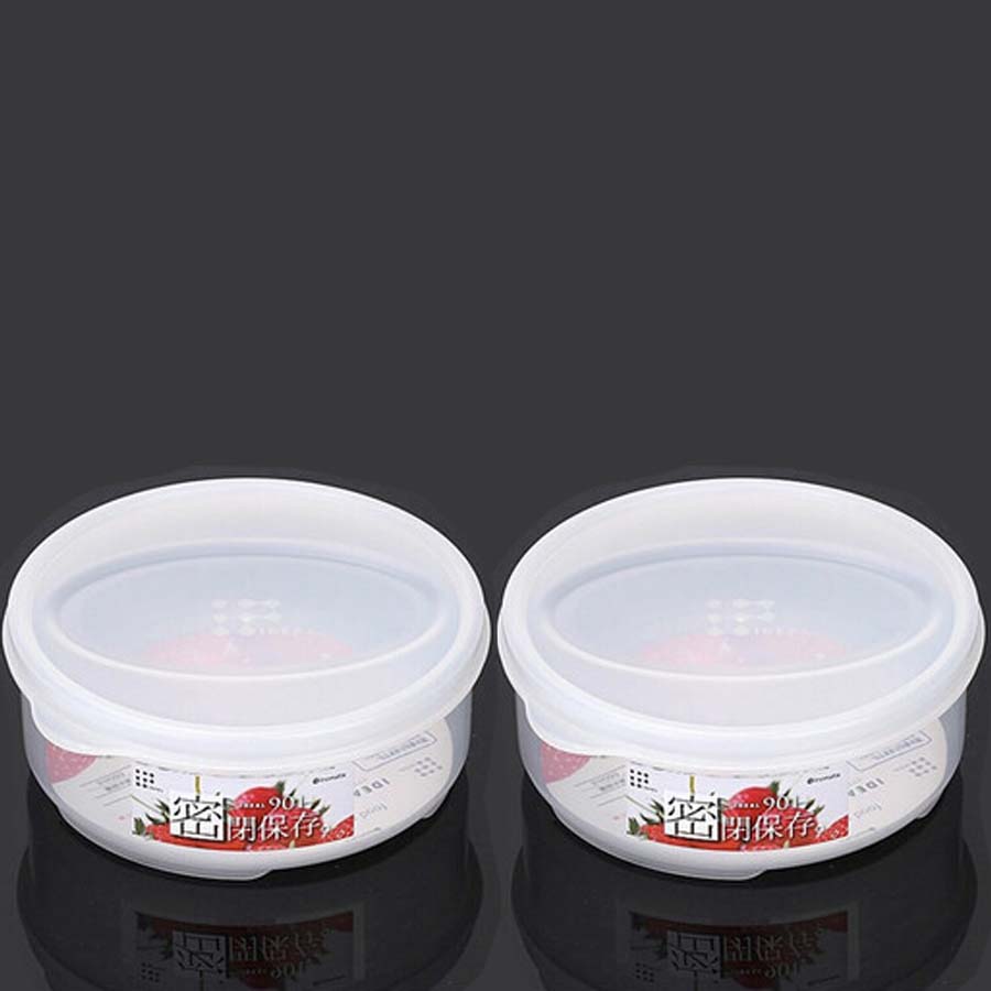 Hộp nhựa bảo quản thực phẩm đa năng loại tròn có nắp - nội địa Nhật Bản