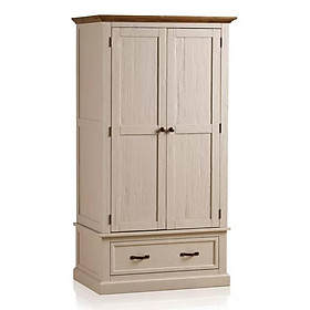 Tủ Quần Áo 2 Cánh Seychelles Gỗ Sồi Ibie BSW2SEYO - Trắng