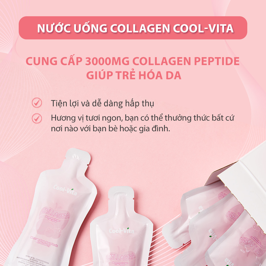Combo Bộ Collagen Uống Hỗ Trợ Trẻ Hóa Sáng Da & Enzyme Chiết Xuất Từ Trái Cây và Rau Củ Hỗ Trợ Tiêu Hoá, Thanh Lọc Cơ Thể Coolvita (2 Hộp)