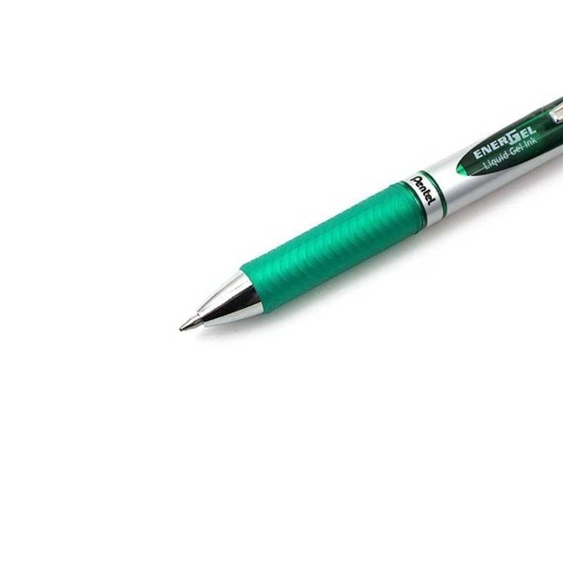 Bút Bi Nước Bấm 0.7mm Pentel BL77-D - Xanh Lá