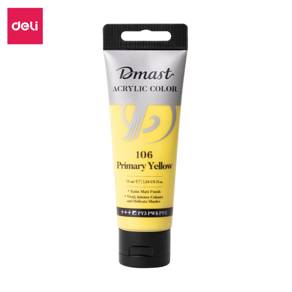 Màu Acrylic Dmast Dạng Tuýp 75ml Deli Cao Cấp - Đủ Phân Loại Màu - Vẽ Trên Mọi Chất Liệu Bề Mặt Custom Quần Áo