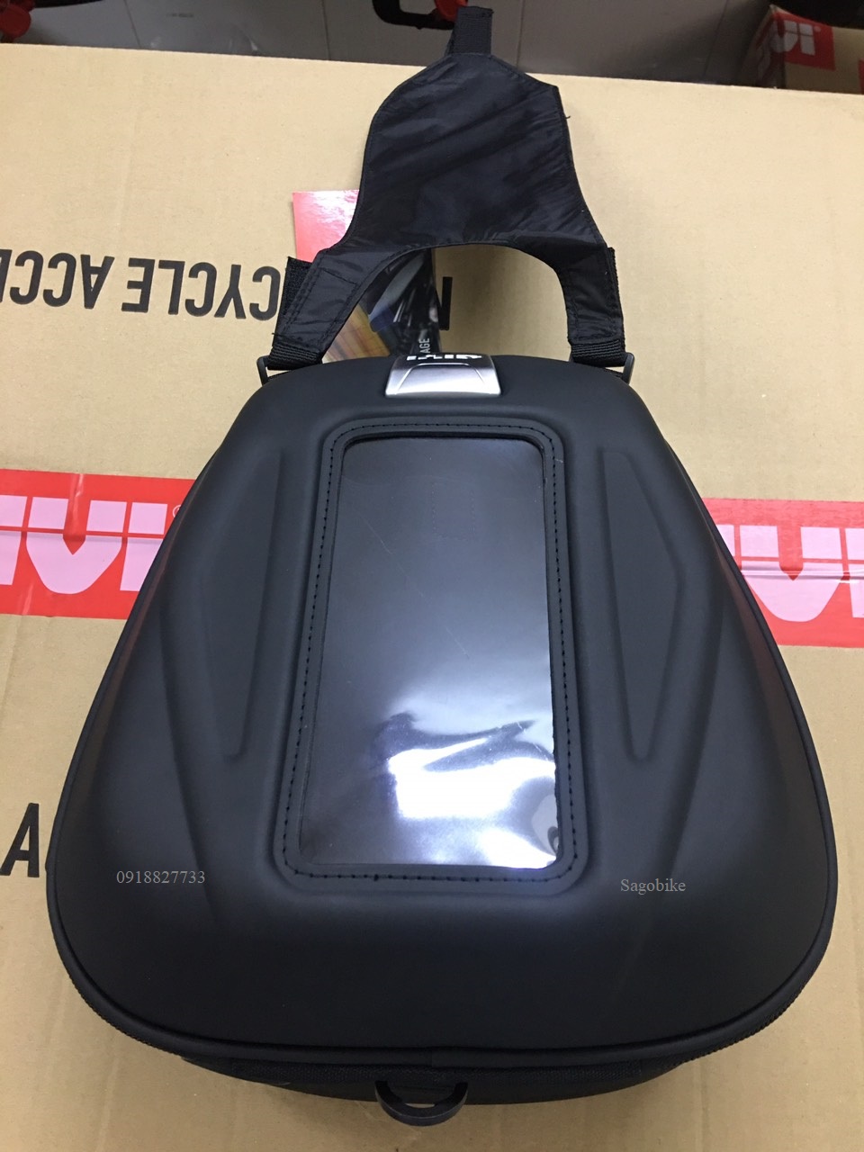 Túi tanklock givi ST602B gắn cho xe motor, xe phân khối lớn, túi gắn bình xăng givi ST602B
