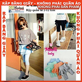 Rập giấy A0 mã R271 - rập quần legging lửng cho bé