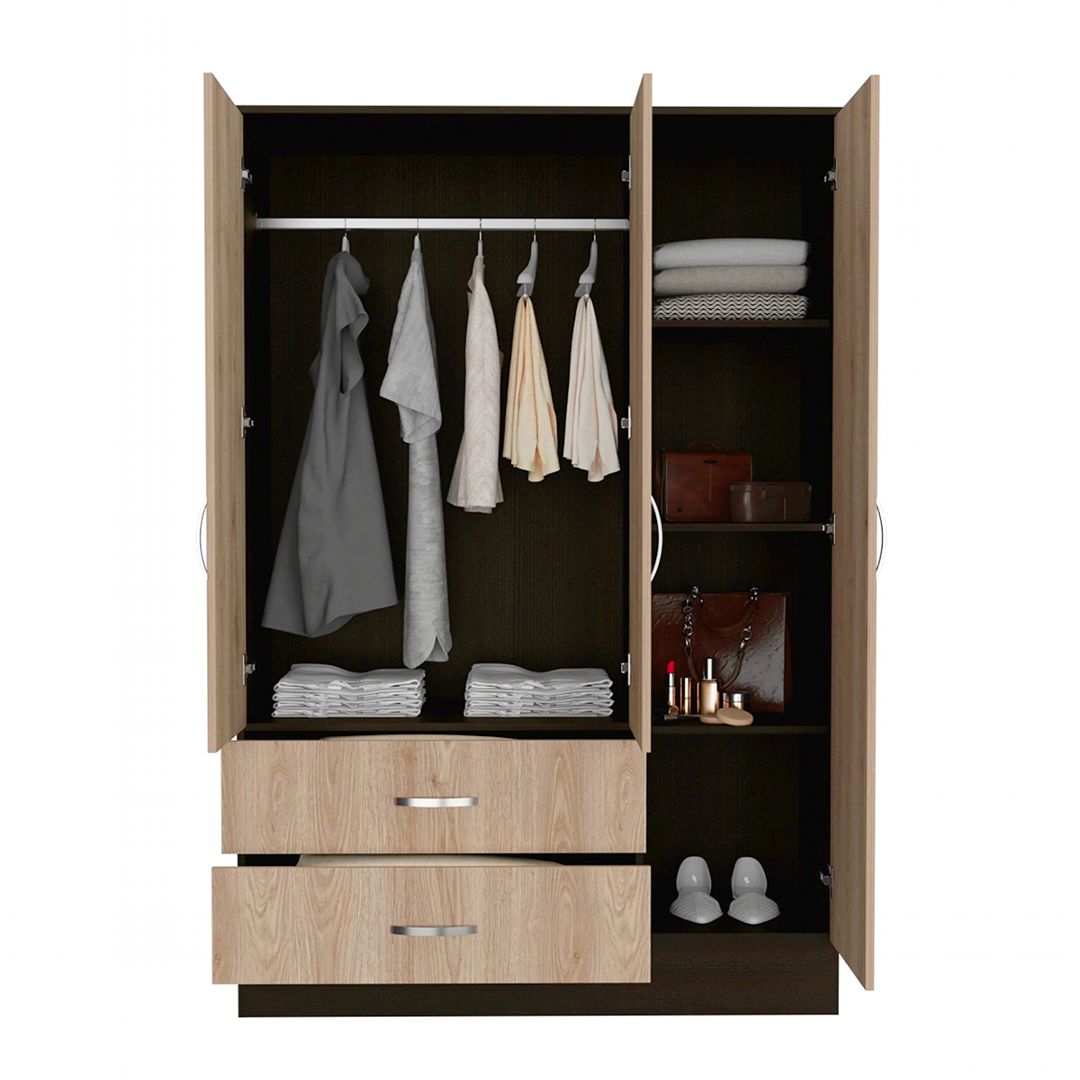Tủ quần áo gỗ 3 cánh hiện đại SMLIFE Chamak
