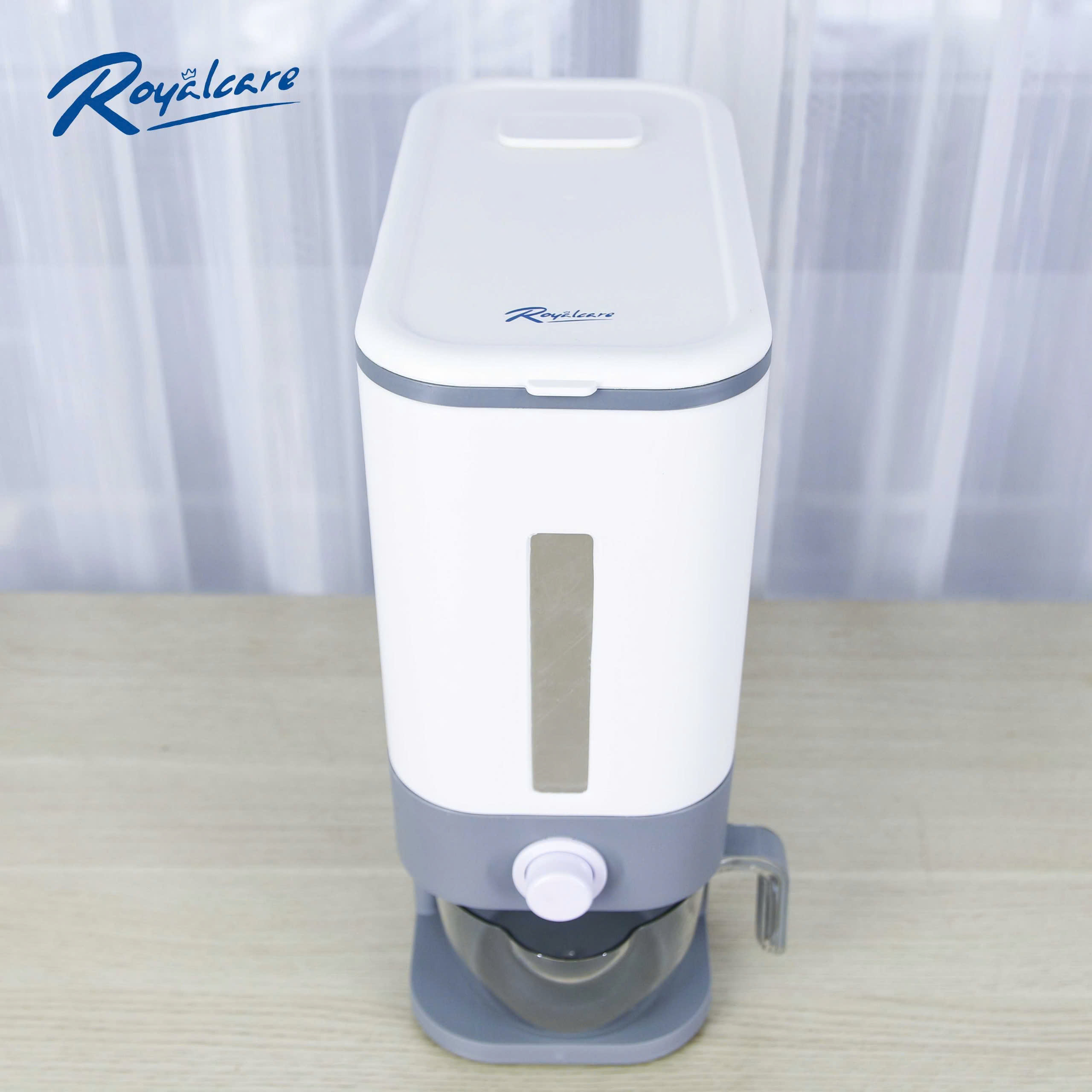 Hộp đựng gạo 12kg, thùng đựng ngũ cốc lớn có nắp đậy, thùng đựng ngũ cốc gia dụng cho nhà bếp, nhiều loại ngũ cốc