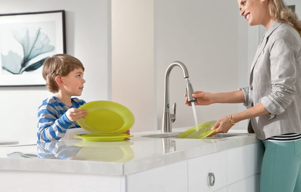Vòi Rửa Chén Cảm Ứng MOEN 7594ESRS (HÀNG CHÍNH HÃNG)