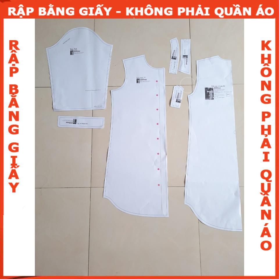 Rập giấy A0 mã 999 - đầm sơ mi (BẢN VẼ)