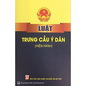 Sách - Luật Trưng Cầu Ý Dân - NXB Chính Trị Quốc Gia