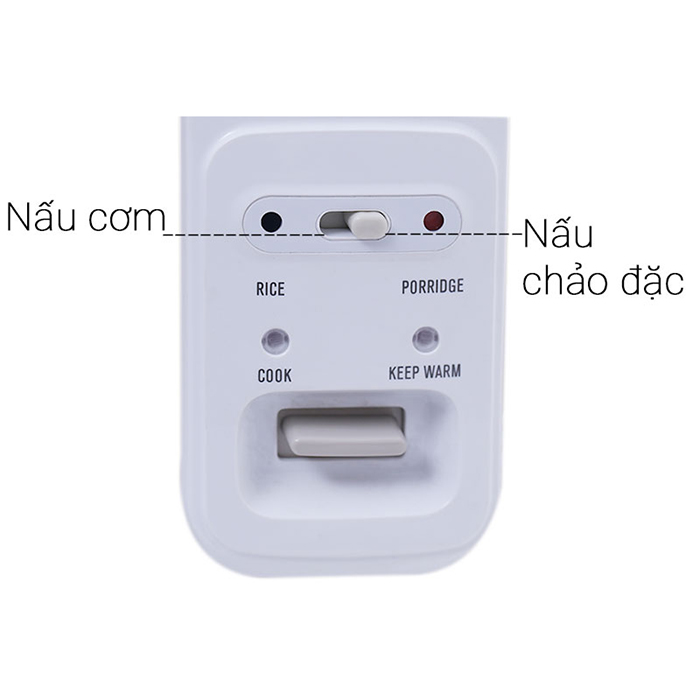 Nồi Cơm Điện Electrolux ERC3405 - 1.8L (Trắng Vàng Đồng) - Hàng chính hãng