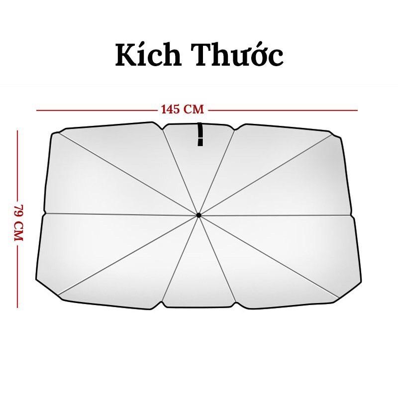 Ô Che Nắng Kính Lái Ô Tô Cao Cấp, Ô Che Nắng Kính Lái Xe Hơi (Tặng BAO DA) - Chắn Nắng, Giảm Nhiệt Độ Bảo Vệ Nội Thất