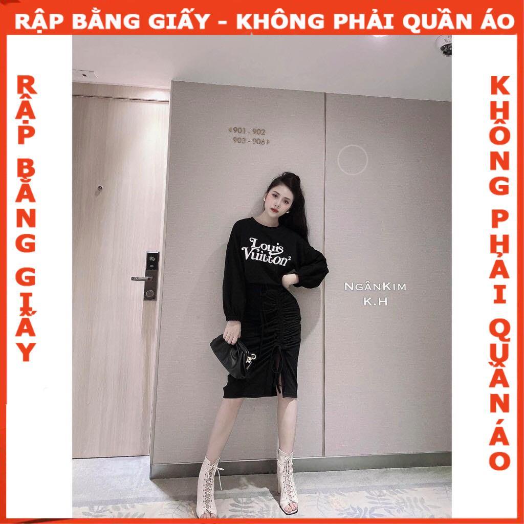 Rập set chân váy ôm và áo croptop mã 1095 -giấy A0 (BẢN VẼ)