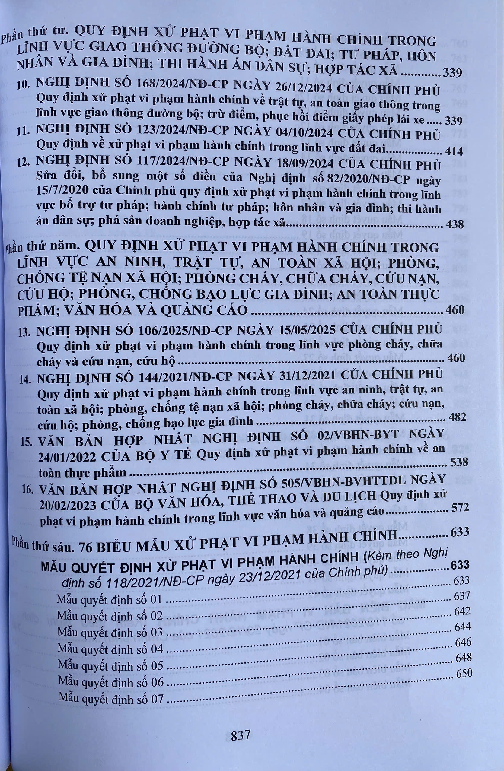 Luật Xử Lý Vi Phạm Hành Chính Và Các Văn Bản Hướng Dẫn Thi Hành