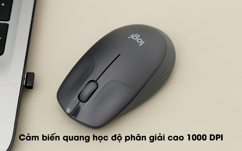 Chuột Không Dây LOGITECH M331 Silent | Màu Đen | Hàng Chính Hãng