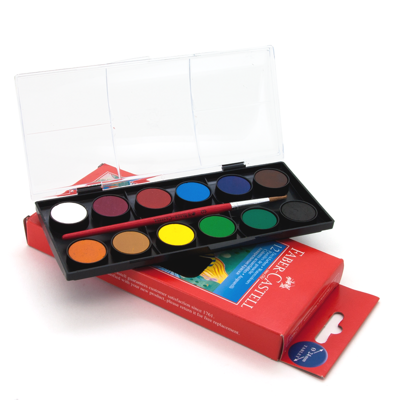 Khay Màu Nước -12 Bánh Màu 125011 Faber Castell
