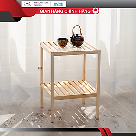 KỆ GỖ TRANG TRÍ HÀN QUỐC, KỆ ĐẦU GIƯỜNG 2 TẦNG - SHELF 2F