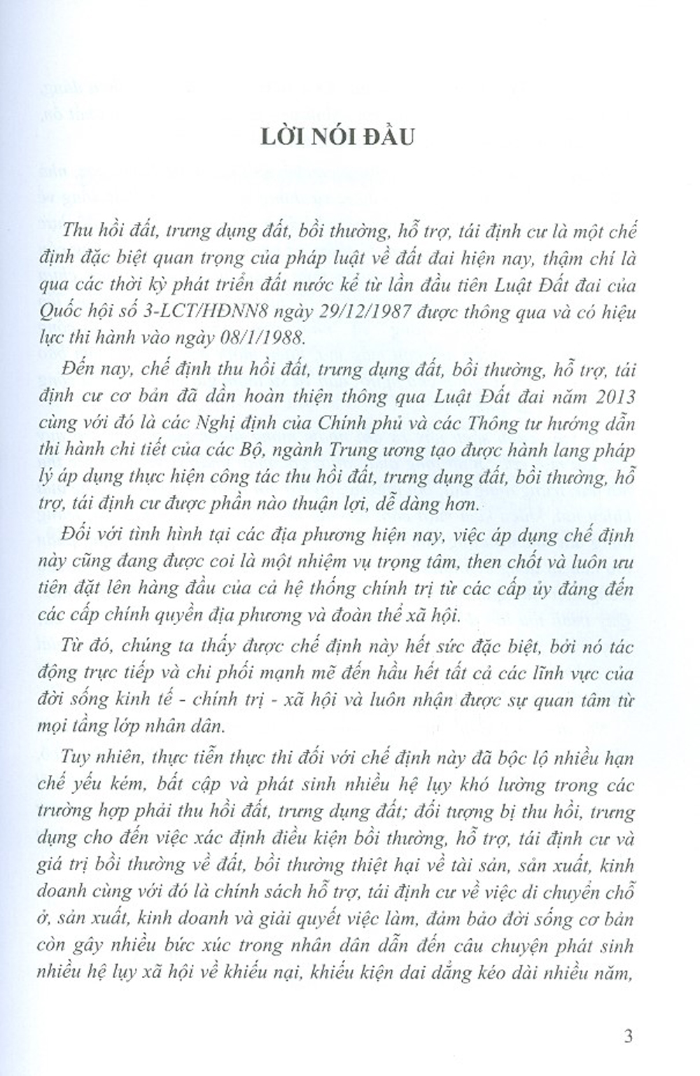 Quy Trình Pháp Lý Thu Hồi Đất, Trưng Dụng Đất, Bồi Thường, Hỗ Trợ, Tái Định Cư Và Giải Quyết Khiếu Nại, Tố Cáo, Khởi Kiện Của Người Có Đất Thu Hồi, Trưng Dụng