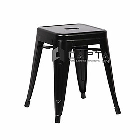 Ghế nhựa chân thấp TOLIX STOOL-T1 Nội thất Capta Ghế Tolix stool thép sơn tĩnh điện màu đen
