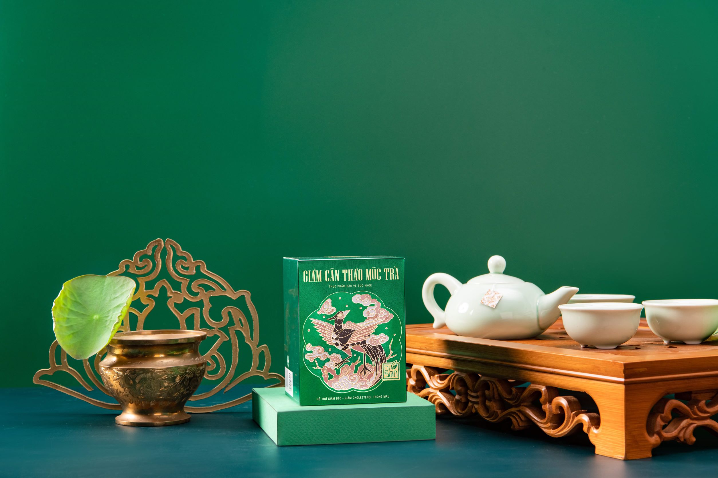 Bộ 4 Sản Phẩm Trà Thảo mộc Hỗ Trợ Giảm Cân Disan