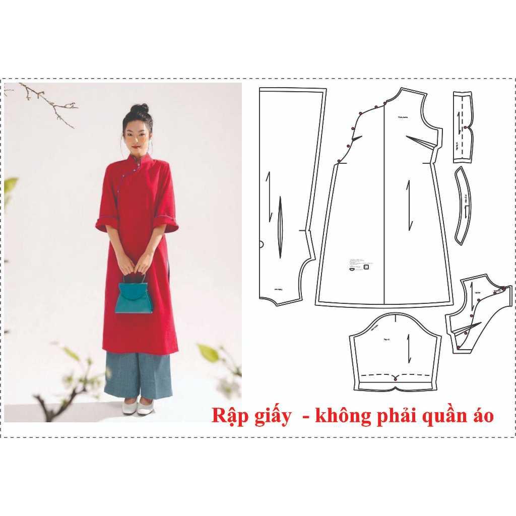 Rập giấy mã T53 (rập áo dài may gài nút) - không phải quần áo