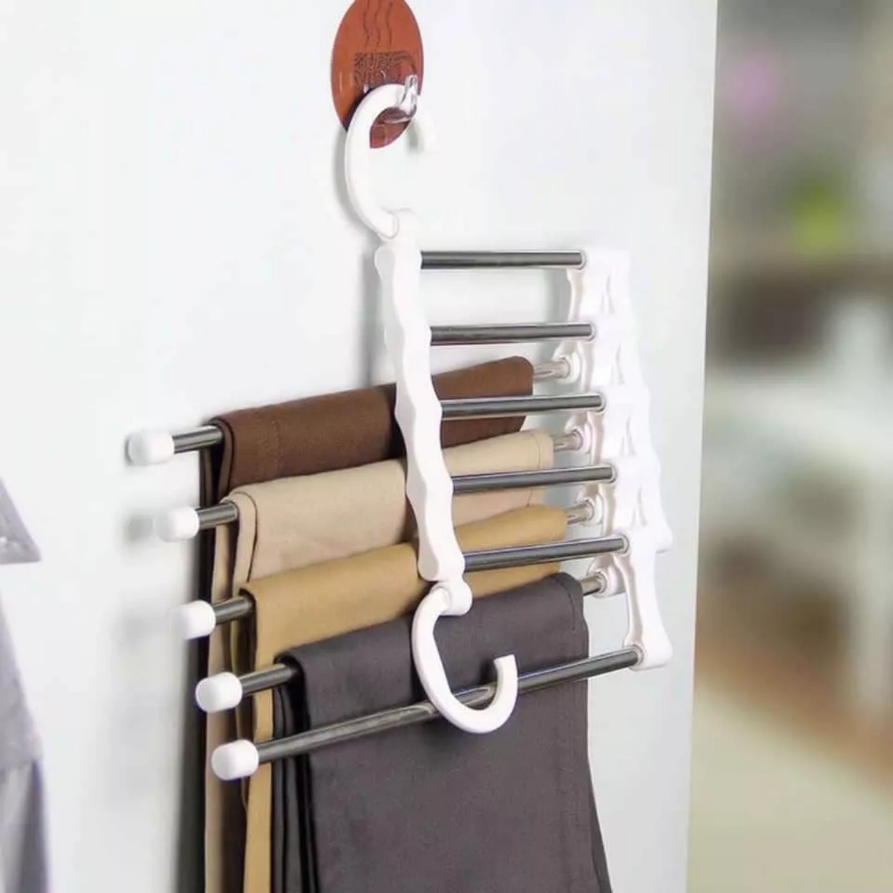 Móc treo quần áo 5 tầng đa năng thông minh, thanh treo đồ 5 tầng tiết kiệm diện tích đồ gia dụng tiện ích - HÀNG CHÍNH HÃNG MINIIN