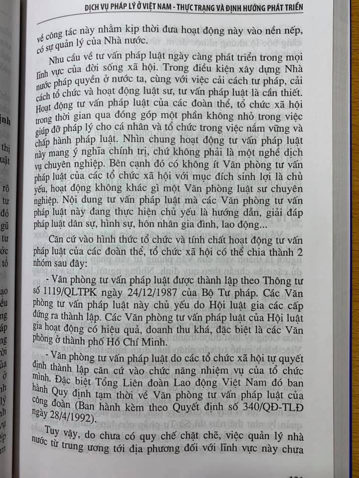 Dịch Vụ Pháp Lý ở Việt Nam Thực Trạng Và Định Hướng Phát Triển