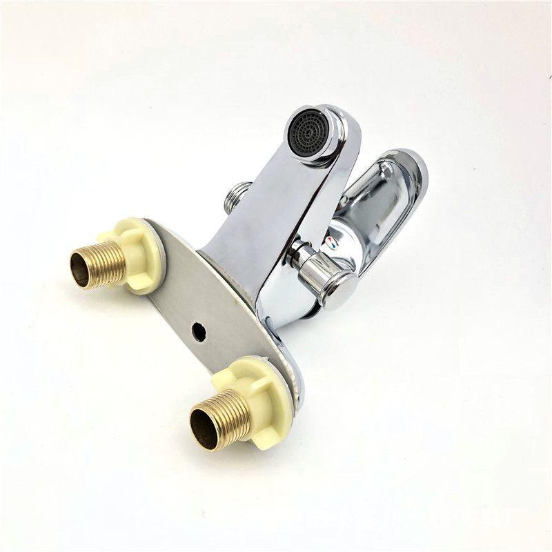 Vòi chậu rửa mặt kiêm vòi hoa sen Caesar nóng lạnh dùng chậu 3 lỗ (Vòi liền sen Caesar) bảo hành 4,5 năm