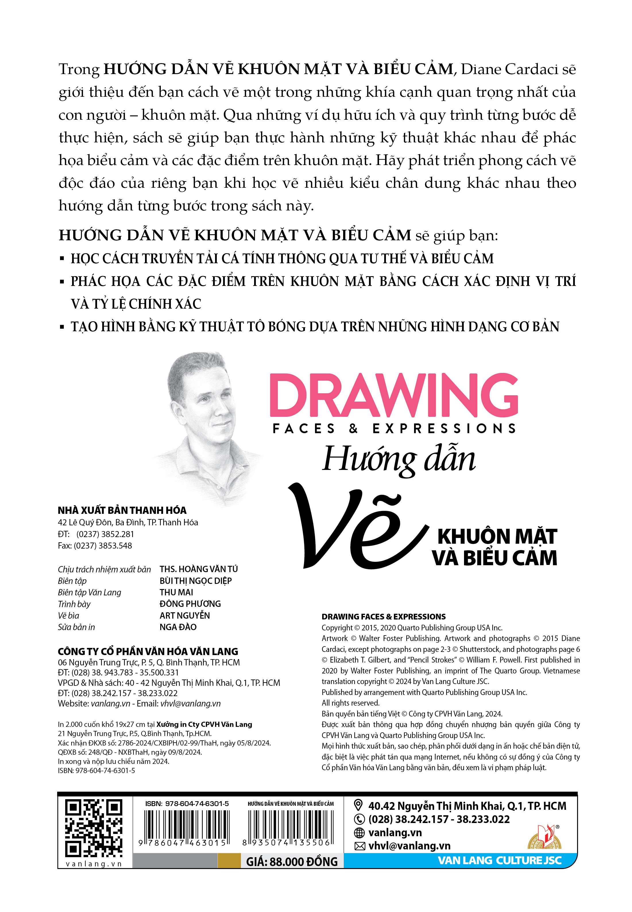 Hướng Dẫn Vẽ Khuôn Mặt Và Biểu Cảm - Drawing Faces & Expressions - Vanlangbooks