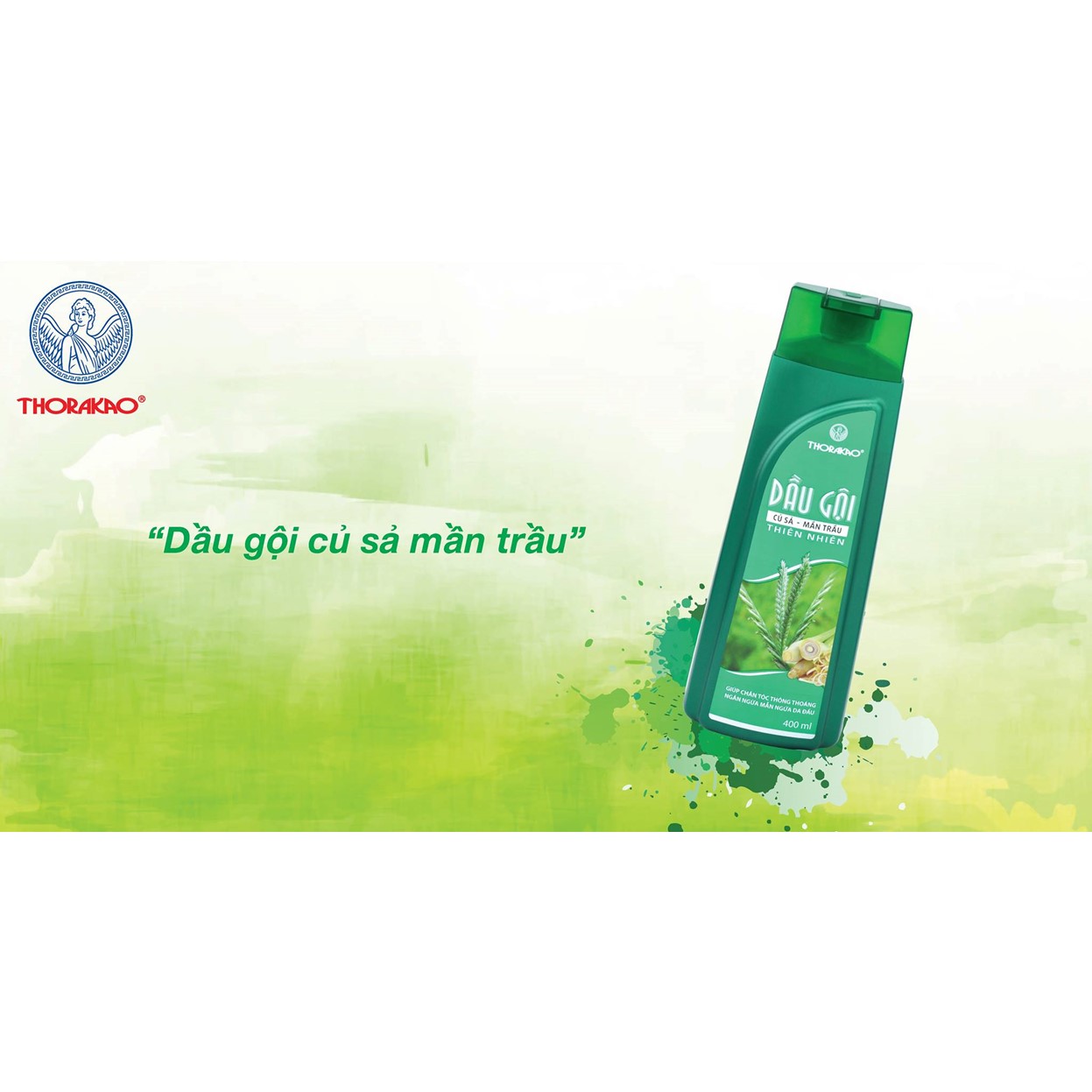 Dầu Gội Củ Sả - Mần Trầu Thorakao 400ml