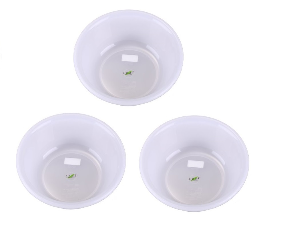 Combo 03 chậu nhựa tròn đa năng Inomata 2900ml - Nội địa Nhật Bản