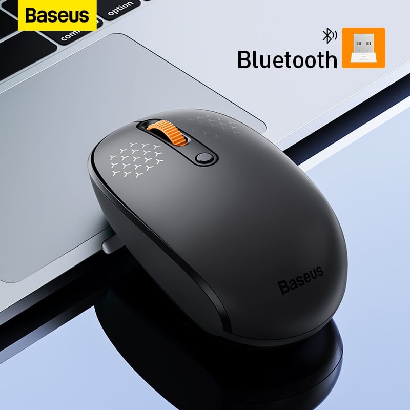 Chuột không dây Baseus F01B Tri-Mode Wireless Mouse Bluetooth & 2.4GHz- hàng chính hãng