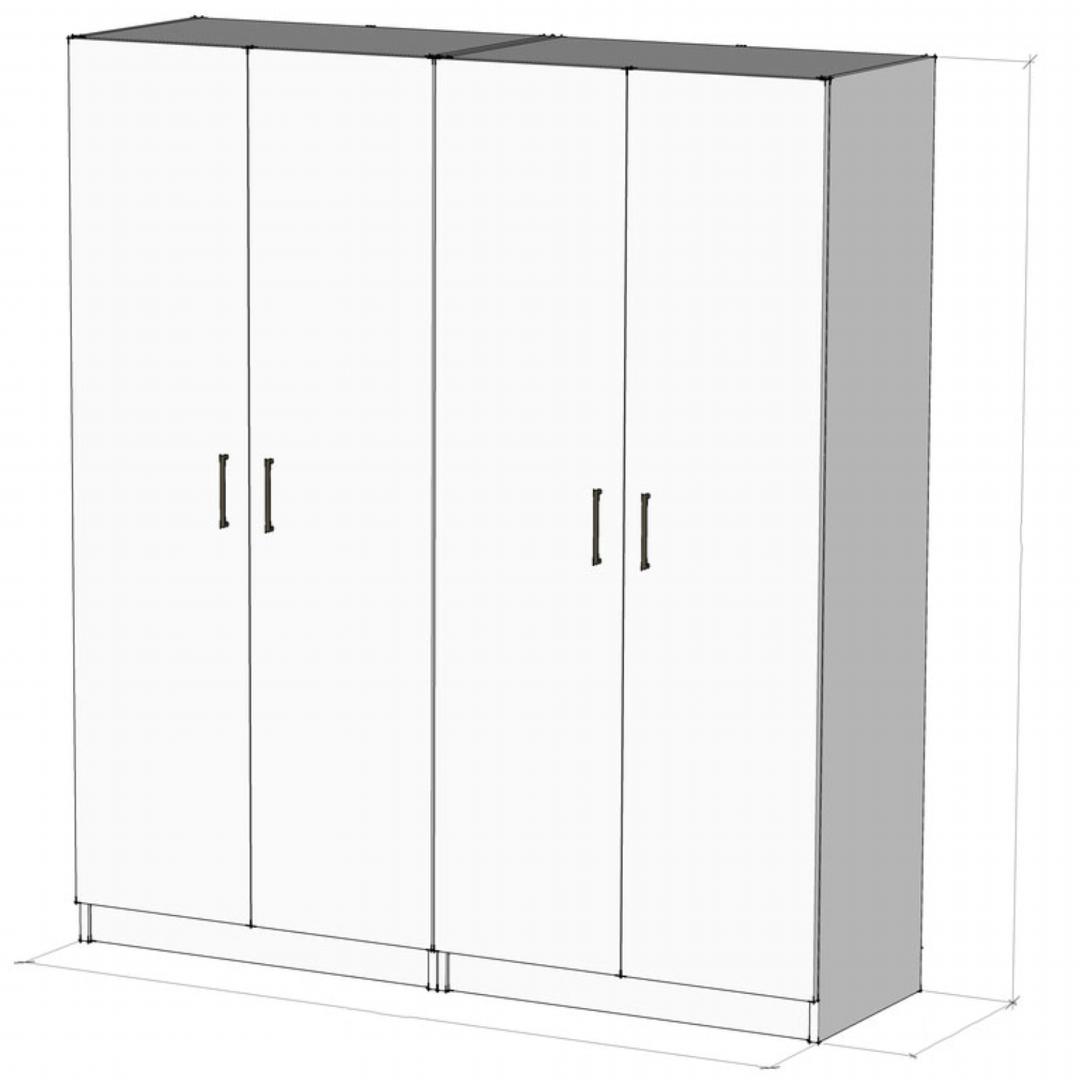 Tủ để quần áo gỗ MDF thiết kế hiện đại SMLIFE Brook