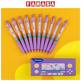 Hộp 10 Bút Gel Quick Dry 0.5 mm - Thiên Long GEL-057 - Mực Tím