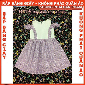 Rập giấy A0  đầm bé gái  mã R219 (BẢN VẼ)