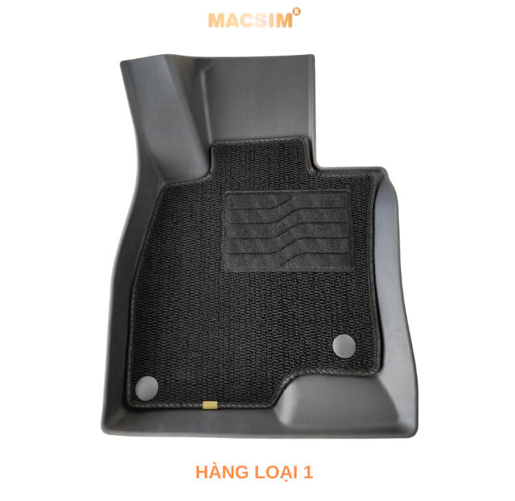 Thảm lót sàn ô tô 2 lớp cao cấp dành cho xe Mazda 3 2020+ (sd3) nhãn hiệu Macsim chất liệu TPE màu đen