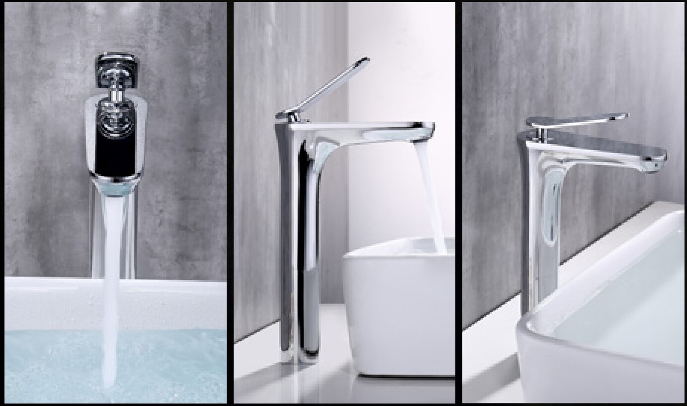 VÒI LAVABO ĐỒNG THAU NÓNG LẠNH EUROVINTO CAO CẤP MÃ 6733H