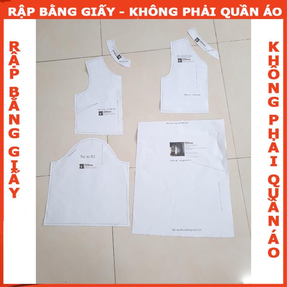 Rập giấy mã 758 - Rập đầm suông đuôi cá