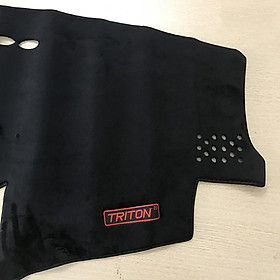Thảm Taplo Nhung Lông Cừu Xe Mitsubishi Triton 2018-2019 2020 2021