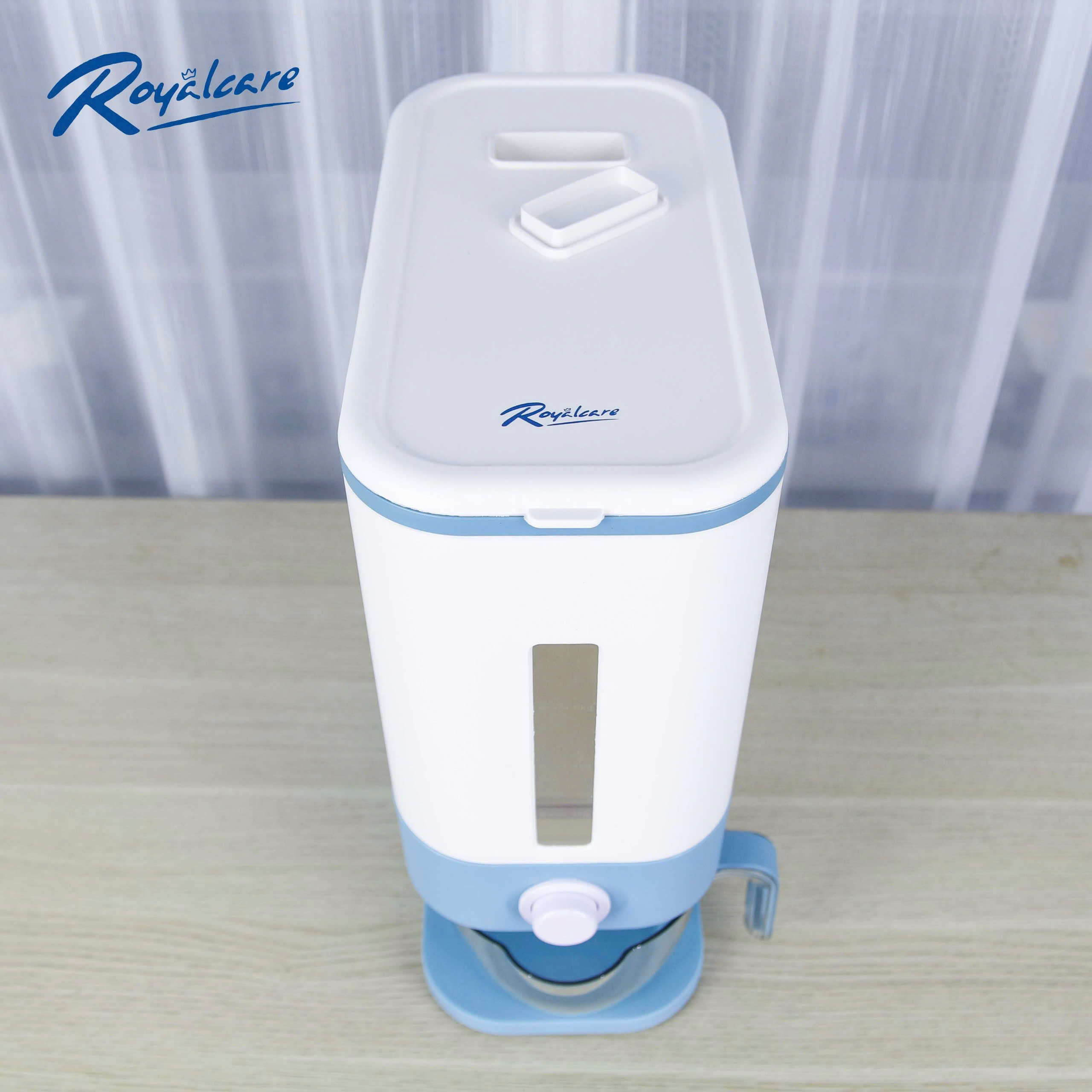 Hộp đựng gạo 12kg, thùng đựng ngũ cốc lớn có nắp đậy, thùng đựng ngũ cốc gia dụng cho nhà bếp, nhiều loại ngũ cốc