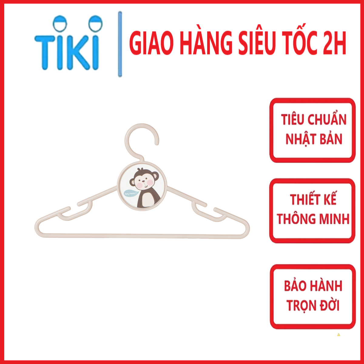 Móc Treo Quần Áo, Móc Quần Áo Trẻ Em Hara 188,Treo Đồ Trẻ Em Nhựa Cao Cấp Inochi Tiêu Chẩn Nhật