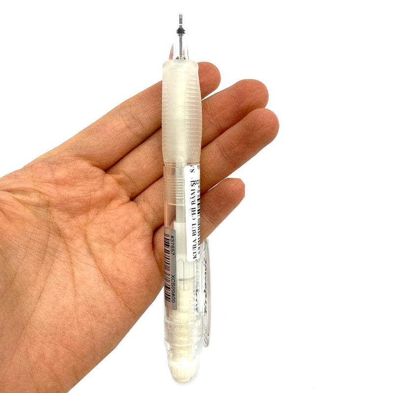 Bút Chì Bấm Sakura Sumogrip 0.9mm - Màu Clear White