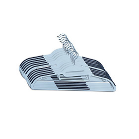Bộ 10 móc áo JYSK Tonni nhựa màu xám trắng 41.5x23x0.6cm