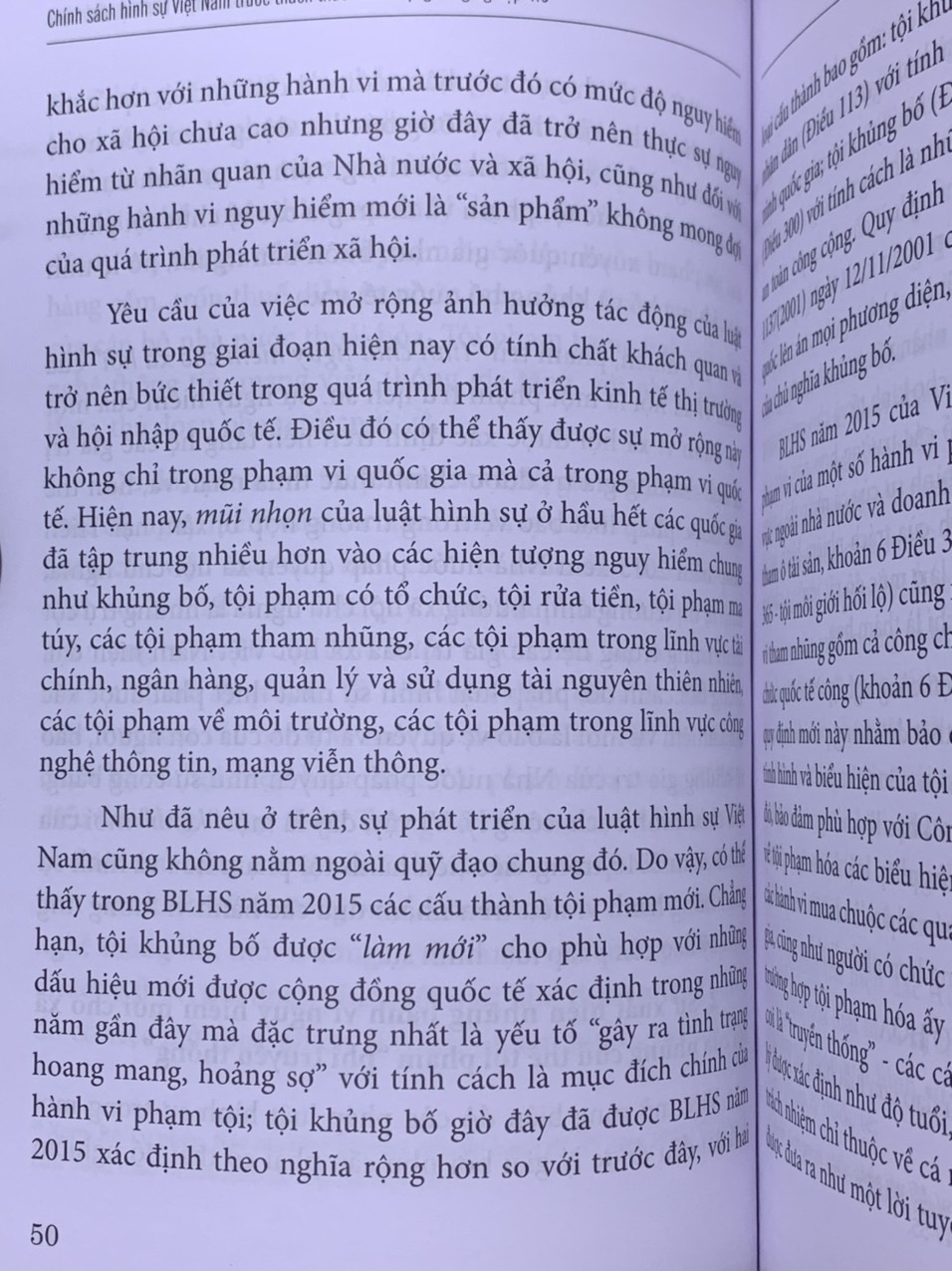 Chính sách hình sự Việt Nam trước thách thức Cách mạng công nghiệp 4.0