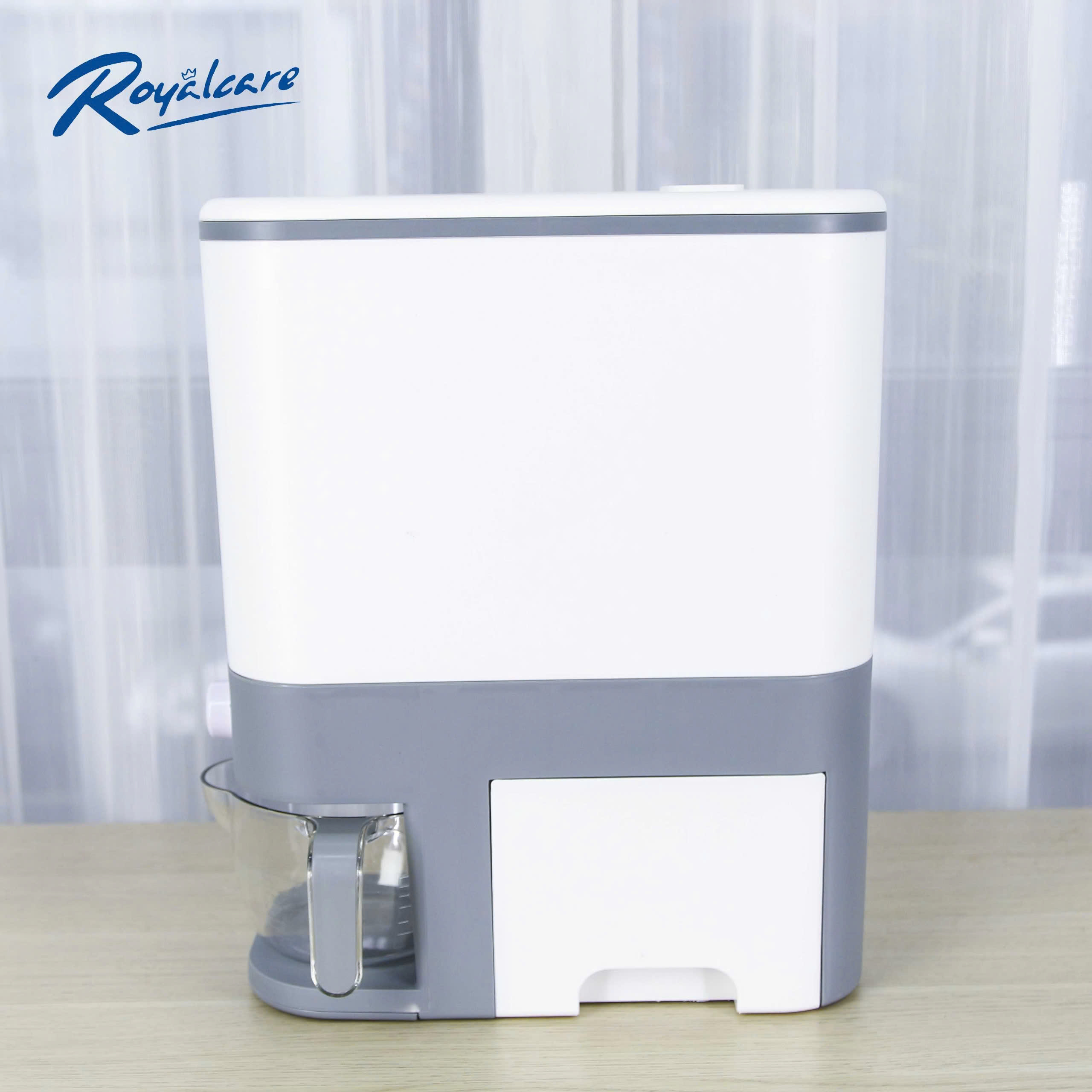 Hộp đựng gạo 12kg, thùng đựng ngũ cốc lớn có nắp đậy, thùng đựng ngũ cốc gia dụng cho nhà bếp, nhiều loại ngũ cốc