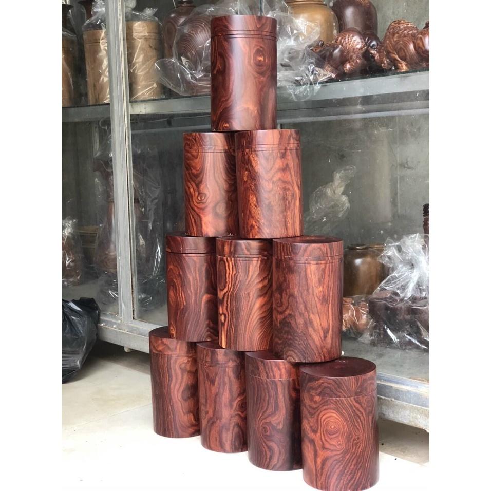 Hộp đựng trà ,chè bằng gỗ trắc đẹp KT 20× cao 12cm