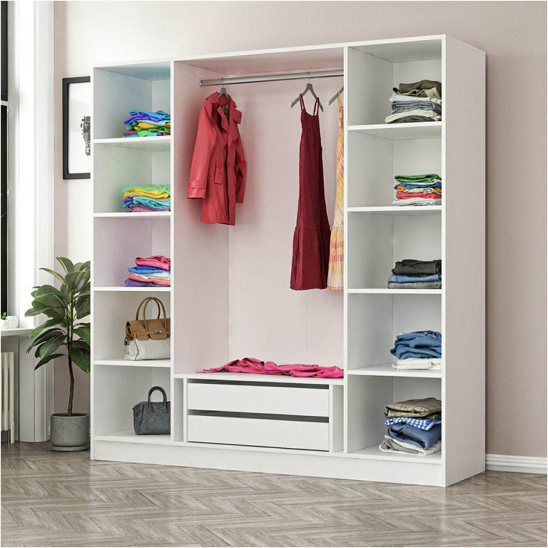 Tủ quần áo gỗ công nghiệp kiểu dáng hiện đại SMLIFE Carvium