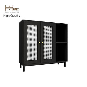 [Happy Home Furniture] ROTAN, Tủ giày 2 cửa mở - chân sắt, 100cm x 34cm x 94cm ( DxRxC), TCM_130