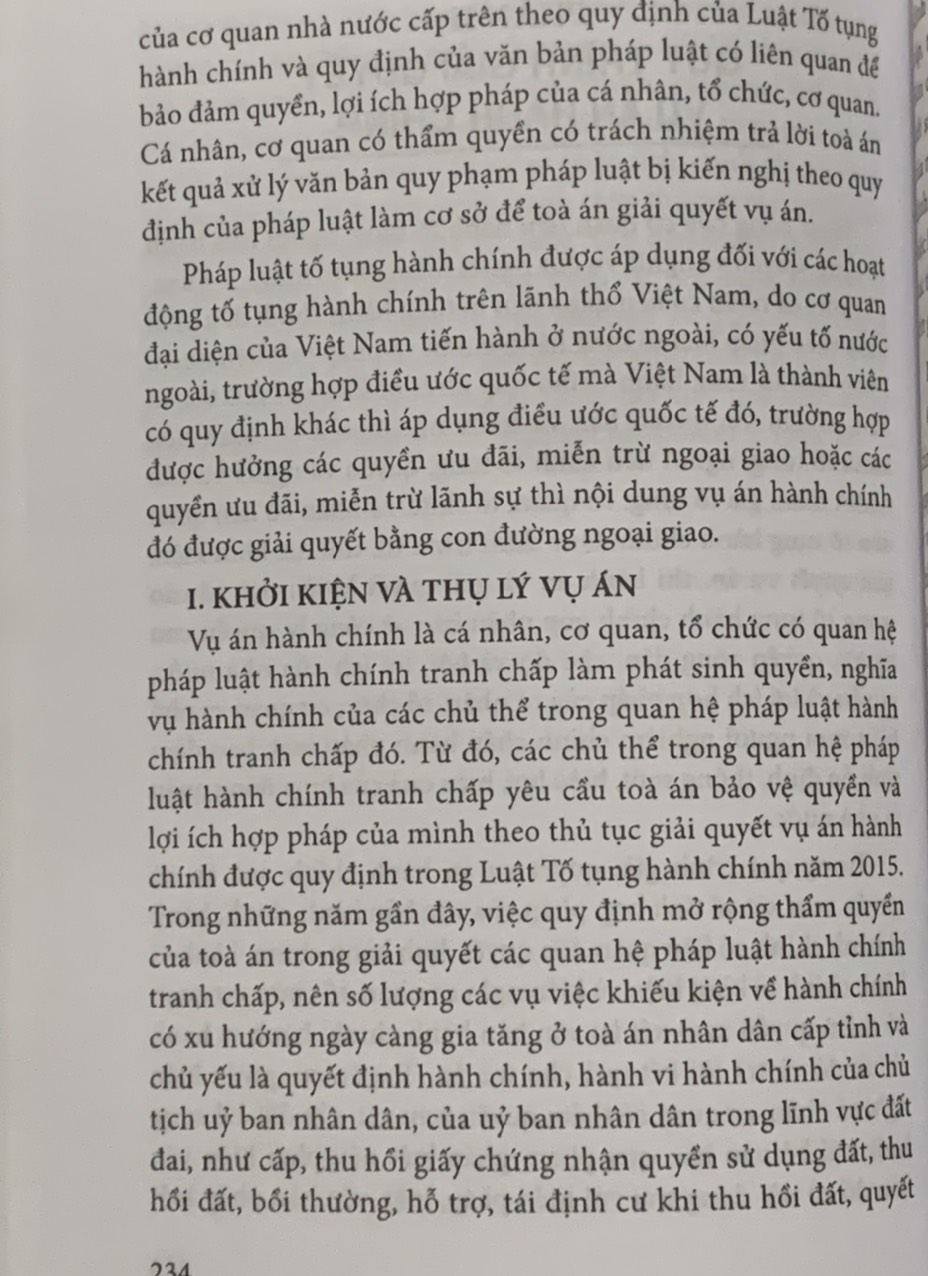 Giải quyết vụ án hành chính