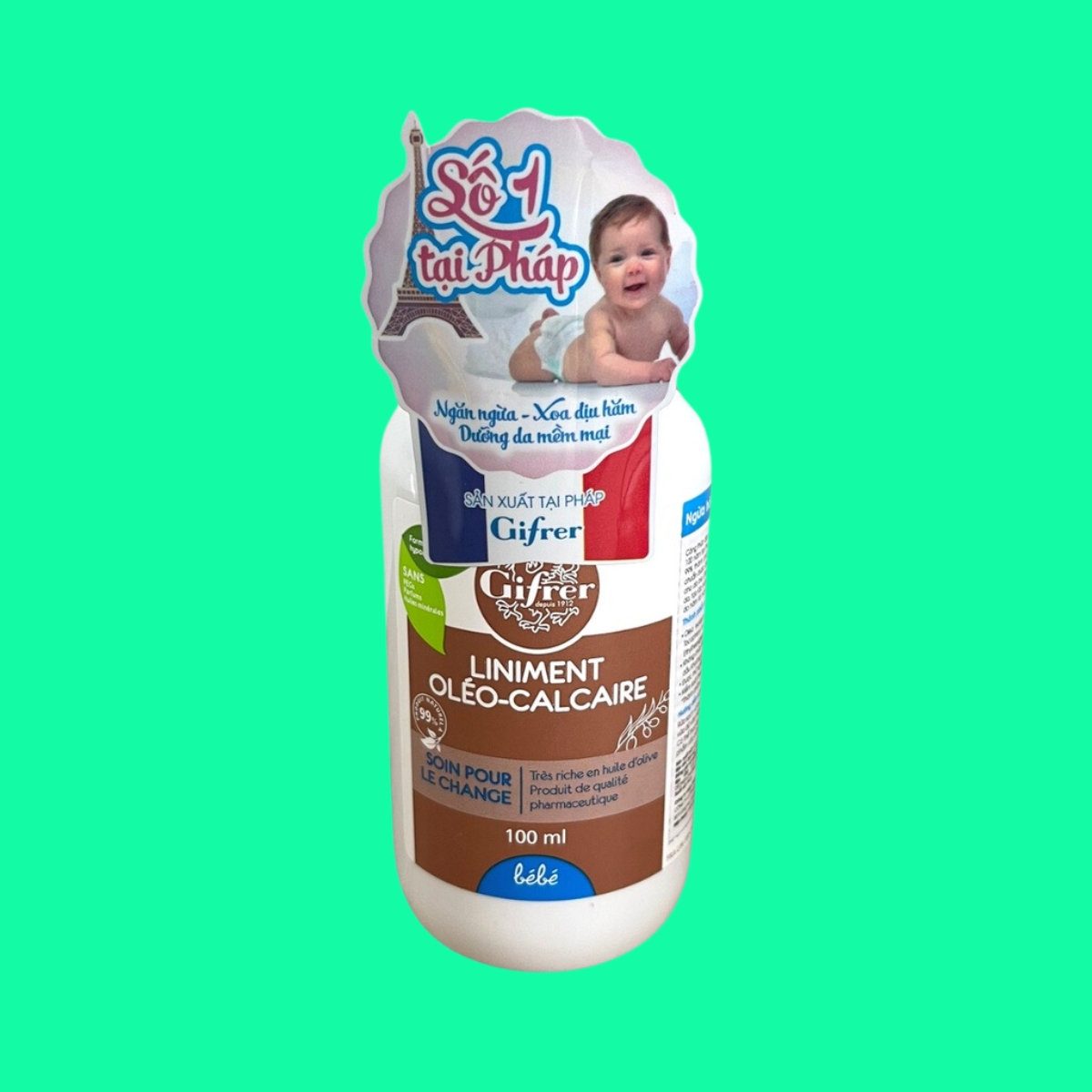 Kem Chống Hăm Gifrer Pháp Liniment Oléo Calcaire 100ml